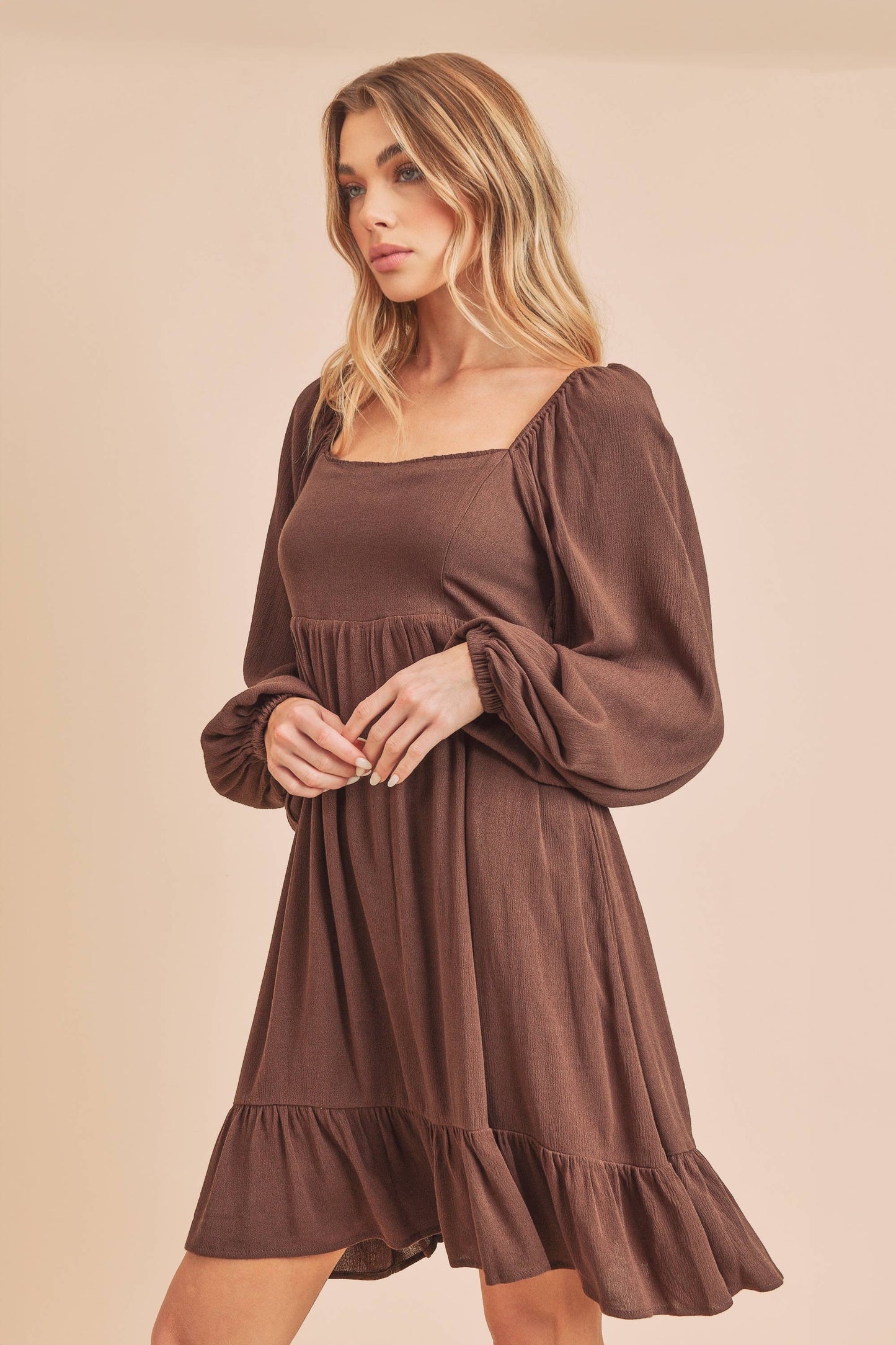 Beyah Dress - Brown