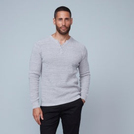 Men's Henley - Grey